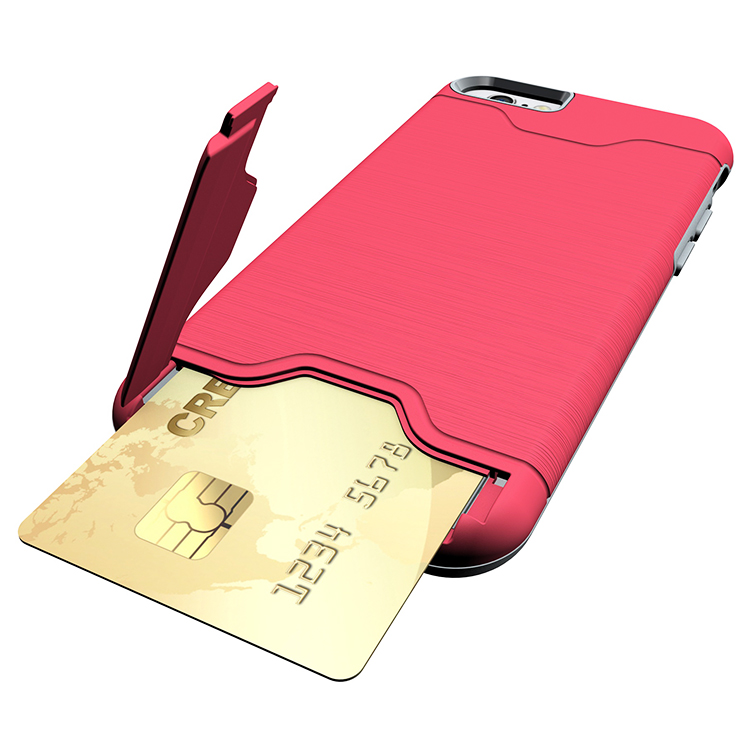 Galaxy Note FE / Note FAN Edition / Note 7 Card Holder Hybrid Case (Hot Pink)
